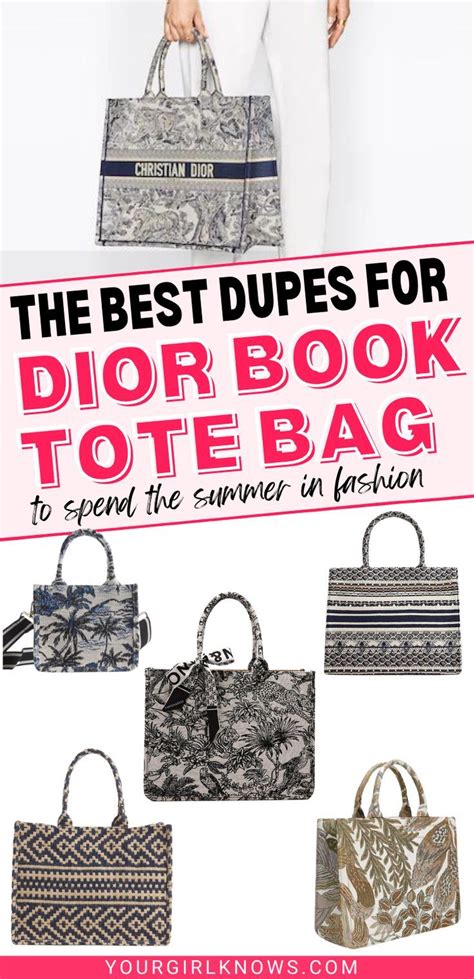 dior suede book tote|dior book tote dupes.